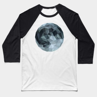 Low Poly Full Moon Baseball T-Shirt